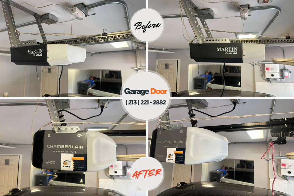 Before and after: garage door repair Ritzville, WA